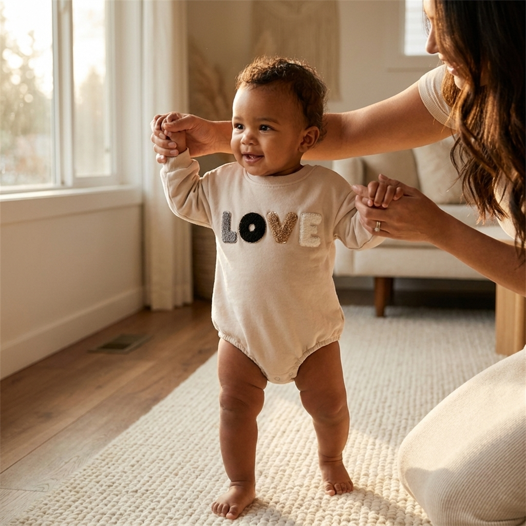 Love Organic Cotton Baby Romper