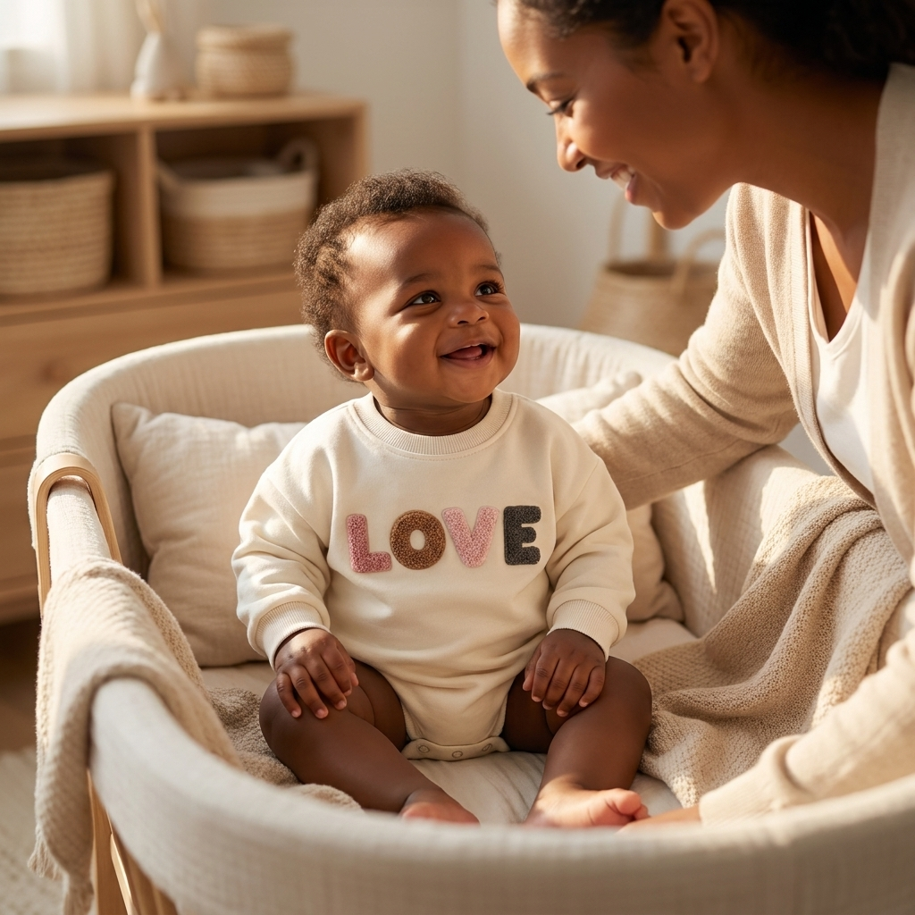 Love Organic Cotton Baby Romper